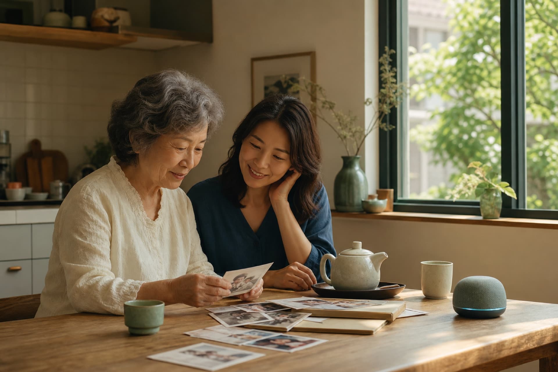 Aging & Companionship conceptual real-life scene